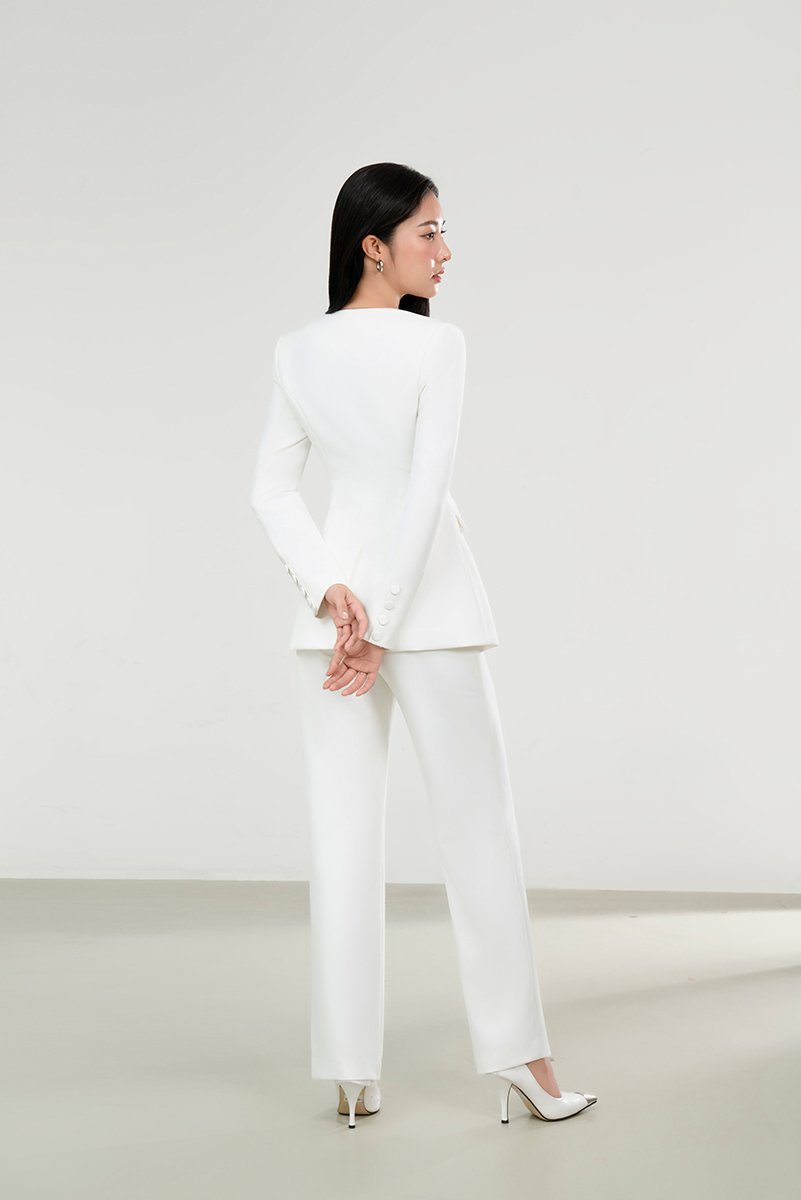 Miyeon Tailored Pants in Iconic White