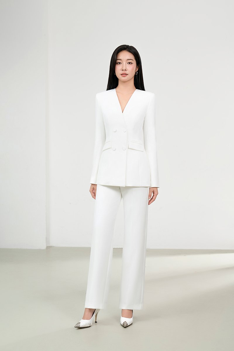 Miyeon Tailored Pants in Iconic White