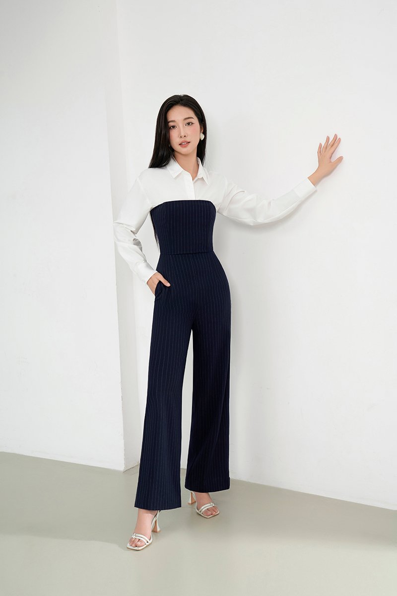 Jiyu Shirt and Seulgi Jumpsuit Set