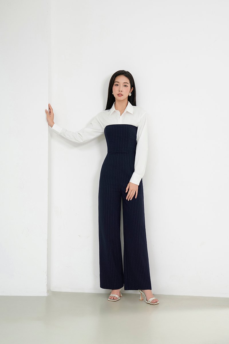 Jiyu Shirt and Seulgi Jumpsuit Set