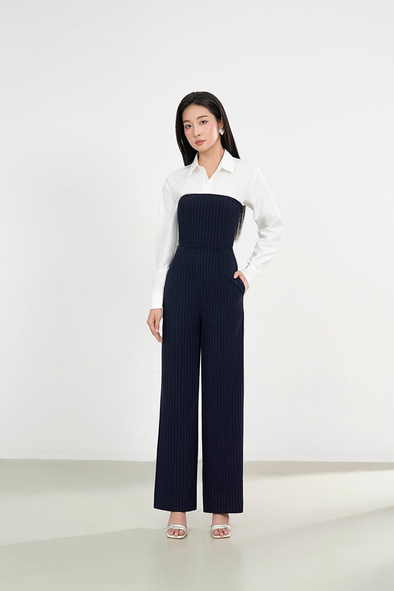 Jiyu Shirt and Seulgi Jumpsuit Set
