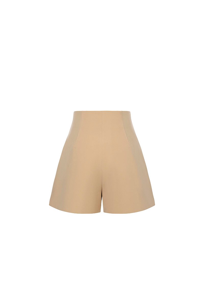 Sion High Waist Shorts in Trench