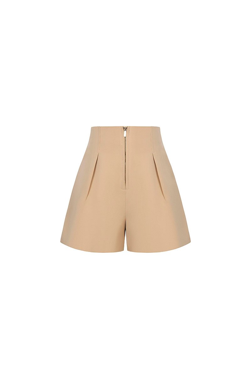 Sion High Waist Shorts in Trench