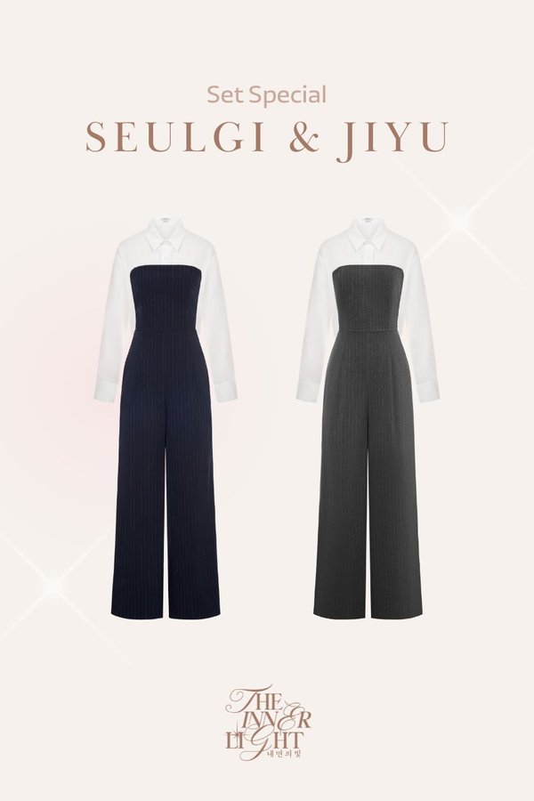 Jiyu Shirt and Seulgi Jumpsuit Set