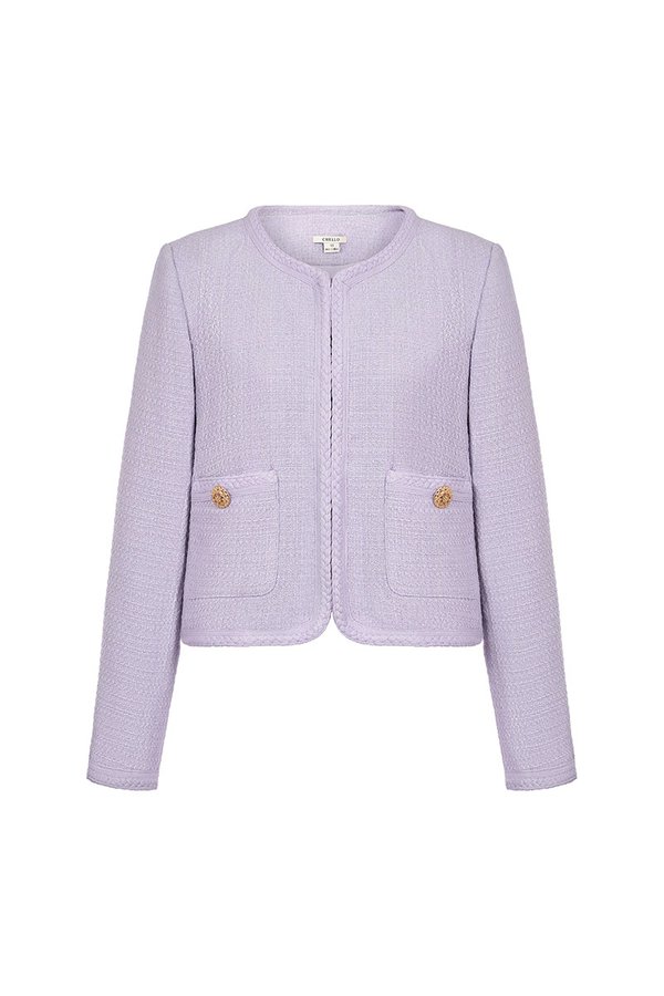 Byeol Tweed Jacket in Lavender