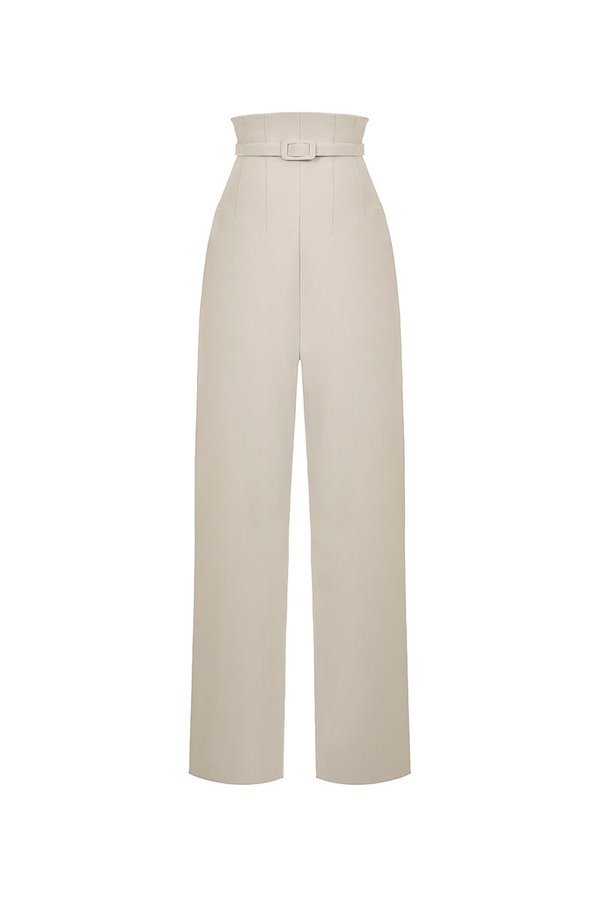 Dami Corset High Waist Pants in Greige