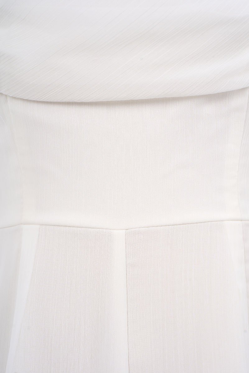 Arelli Cowl Jumpsuit in Iconic White