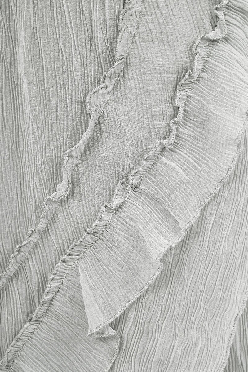 Arwen Panel Midi Skirt in Dove Grey