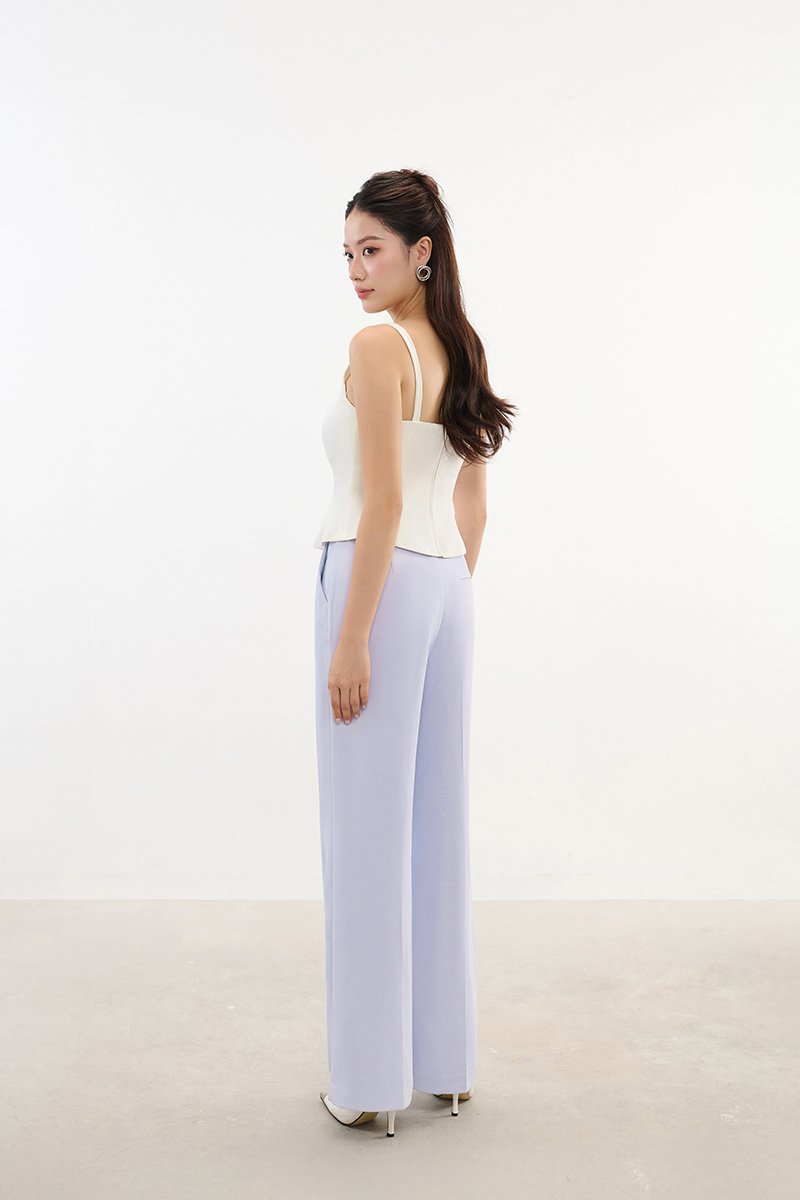 Celeste Padded Sweetheart Top in Iconic White