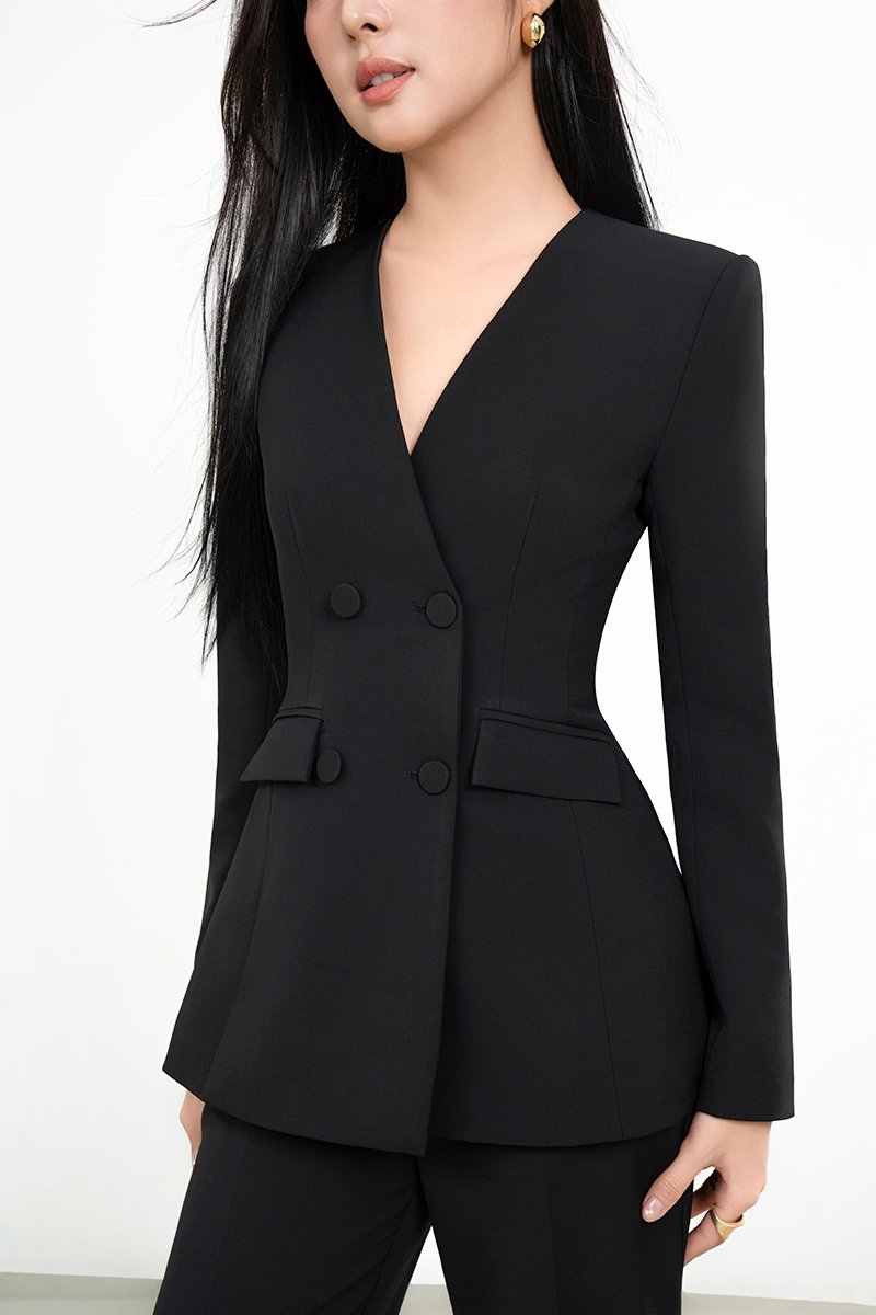 Miyeon Tailored Blazer in Classic Black