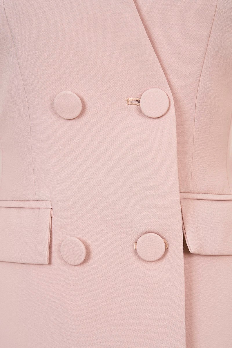 Miyeon Tailored Blazer in Nude Pink