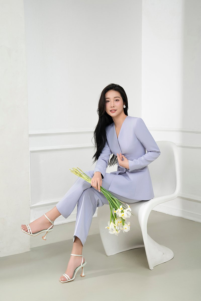 Miyeon Tailored Blazer in Storm Cloud