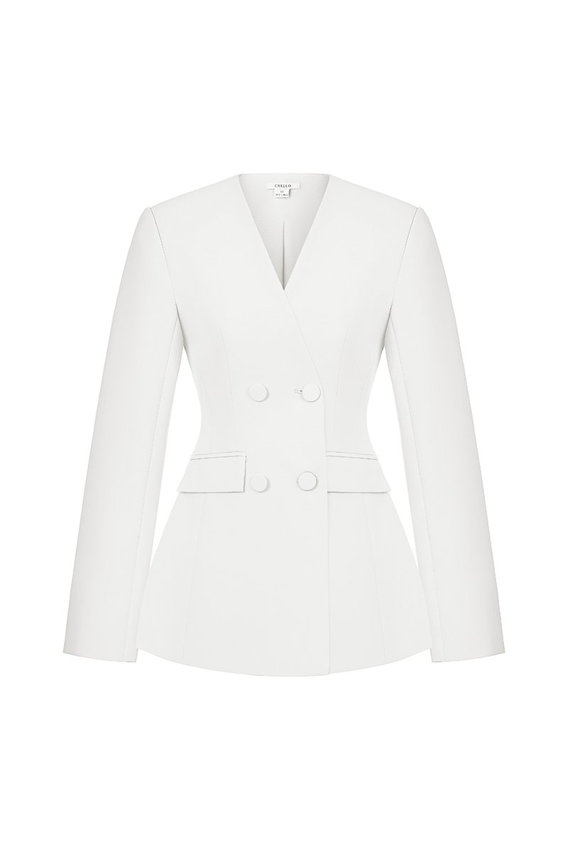 Miyeon Tailored Blazer in Iconic White