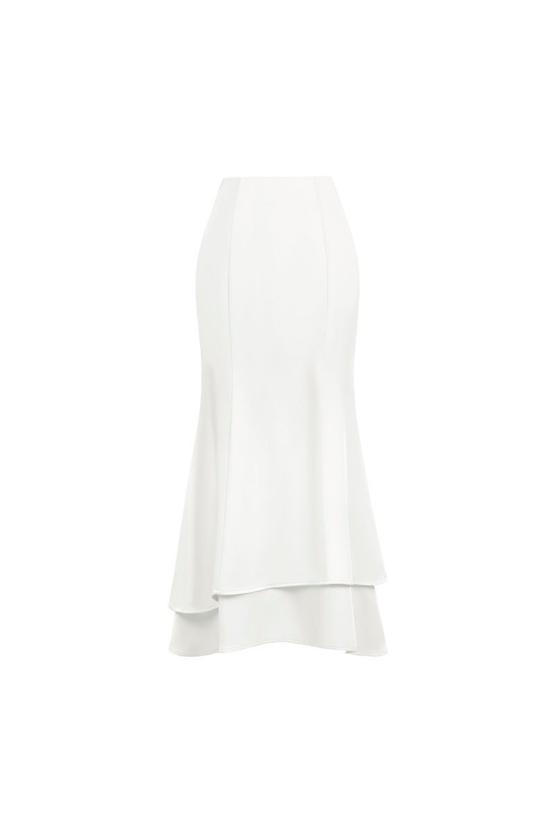Suhye Mermaid Skirt in Iconic White
