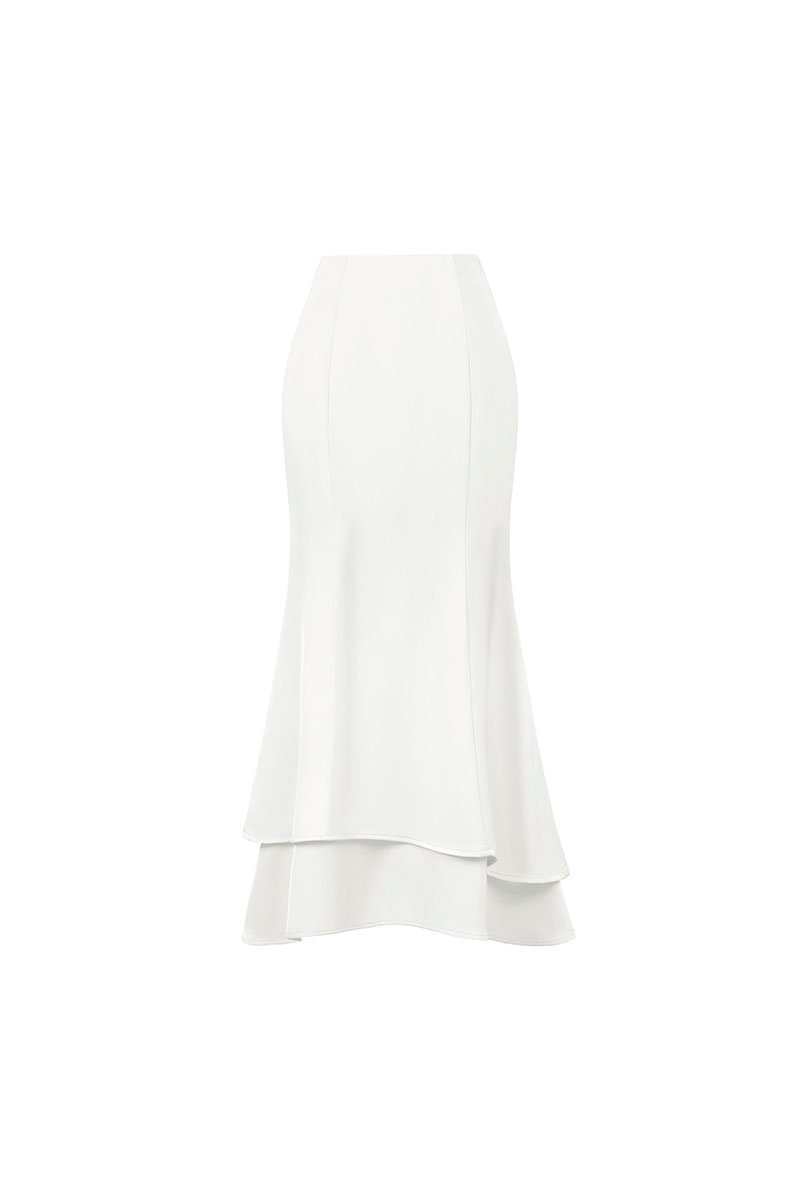 Suhye Mermaid Skirt in Iconic White