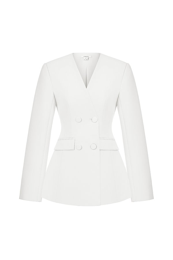 Miyeon Tailored Blazer in Iconic White