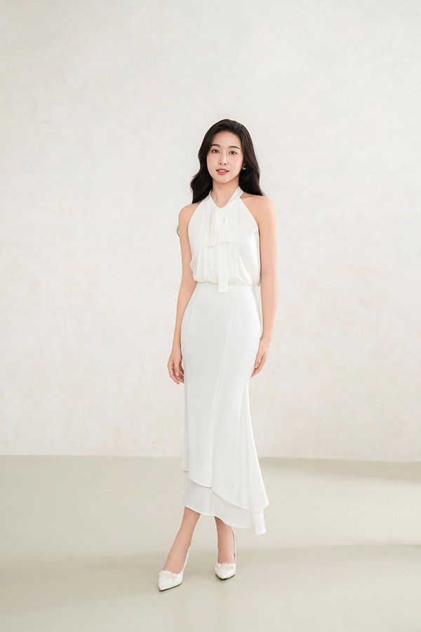 Suhye Mermaid Skirt in Iconic White