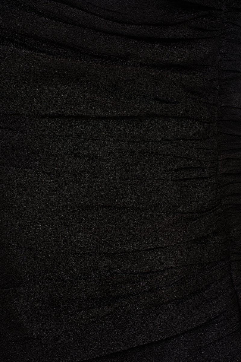 Blythe Padded Asymmetrical Structured Top in Classic Black