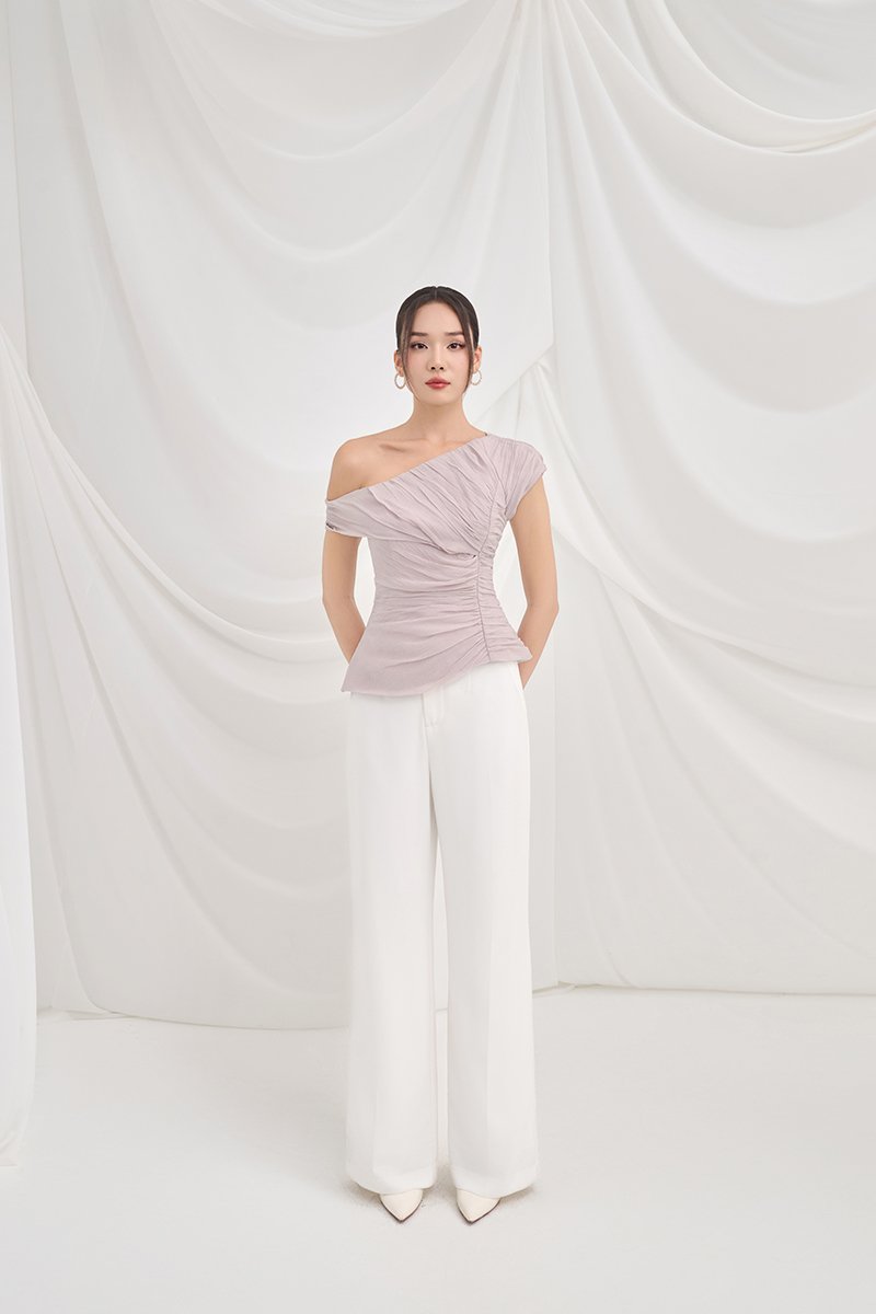 Brooklyn Straight Pants in Iconic White