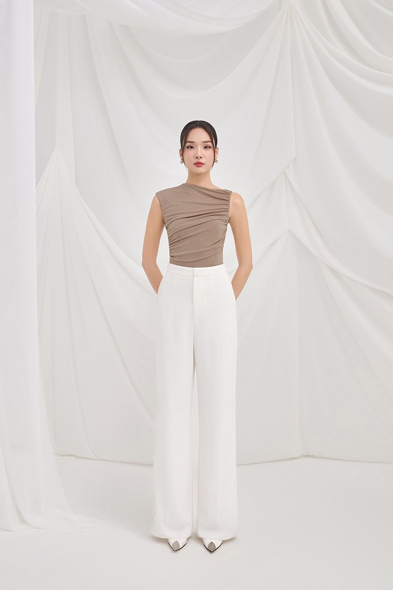 Brooklyn Straight Pants in Iconic White