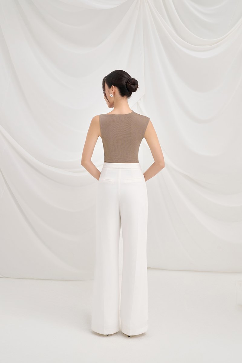 Brooklyn Straight Pants in Iconic White