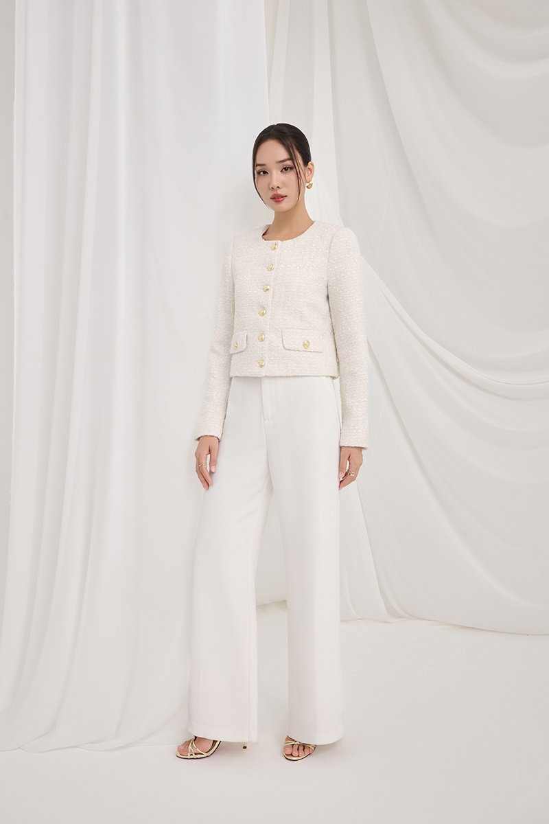 Brooklyn Straight Pants in Iconic White