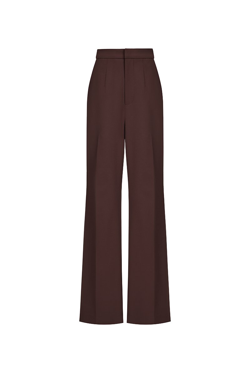 Brooklyn Straight Pants in Saddle Brown