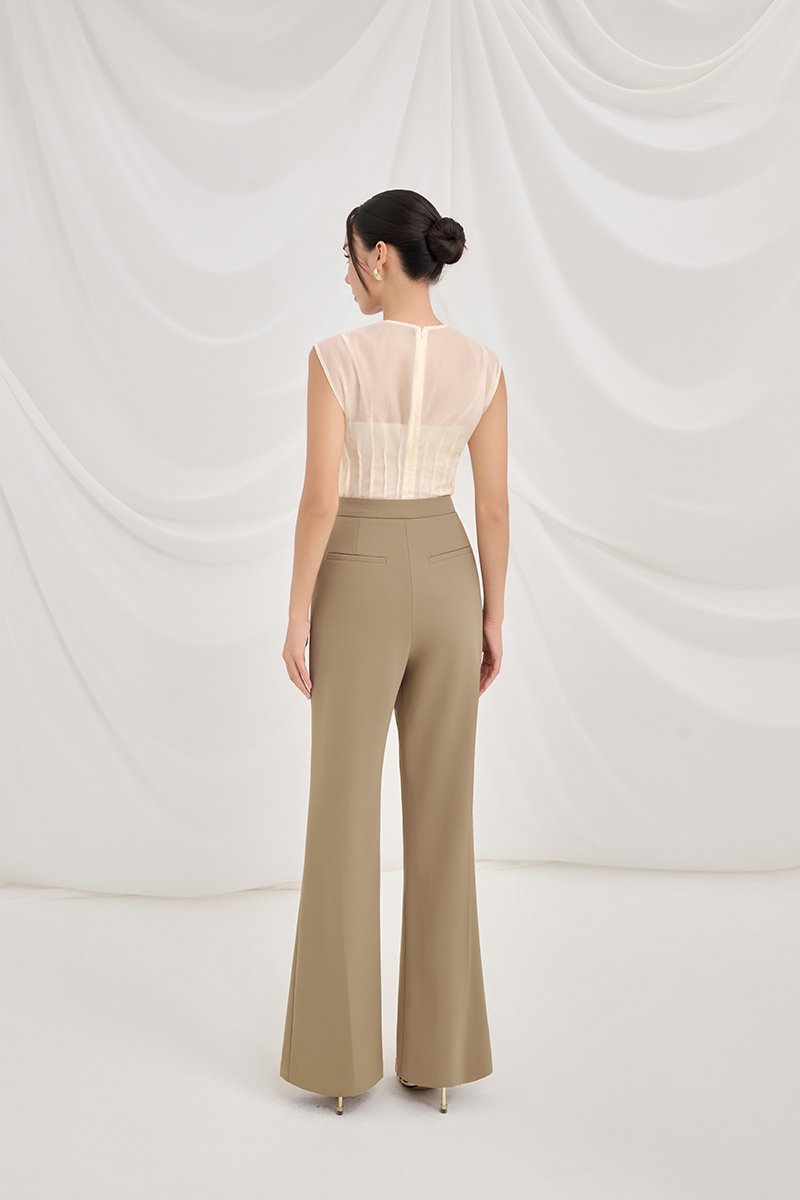 Brooklyn Straight Pants in Soft Khaki