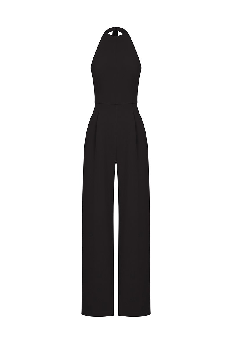 Camden Padded Halter Jumpsuit in Classic Black
