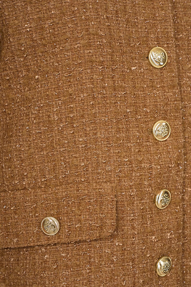 Cove Tweed Jacket in Honey Brown