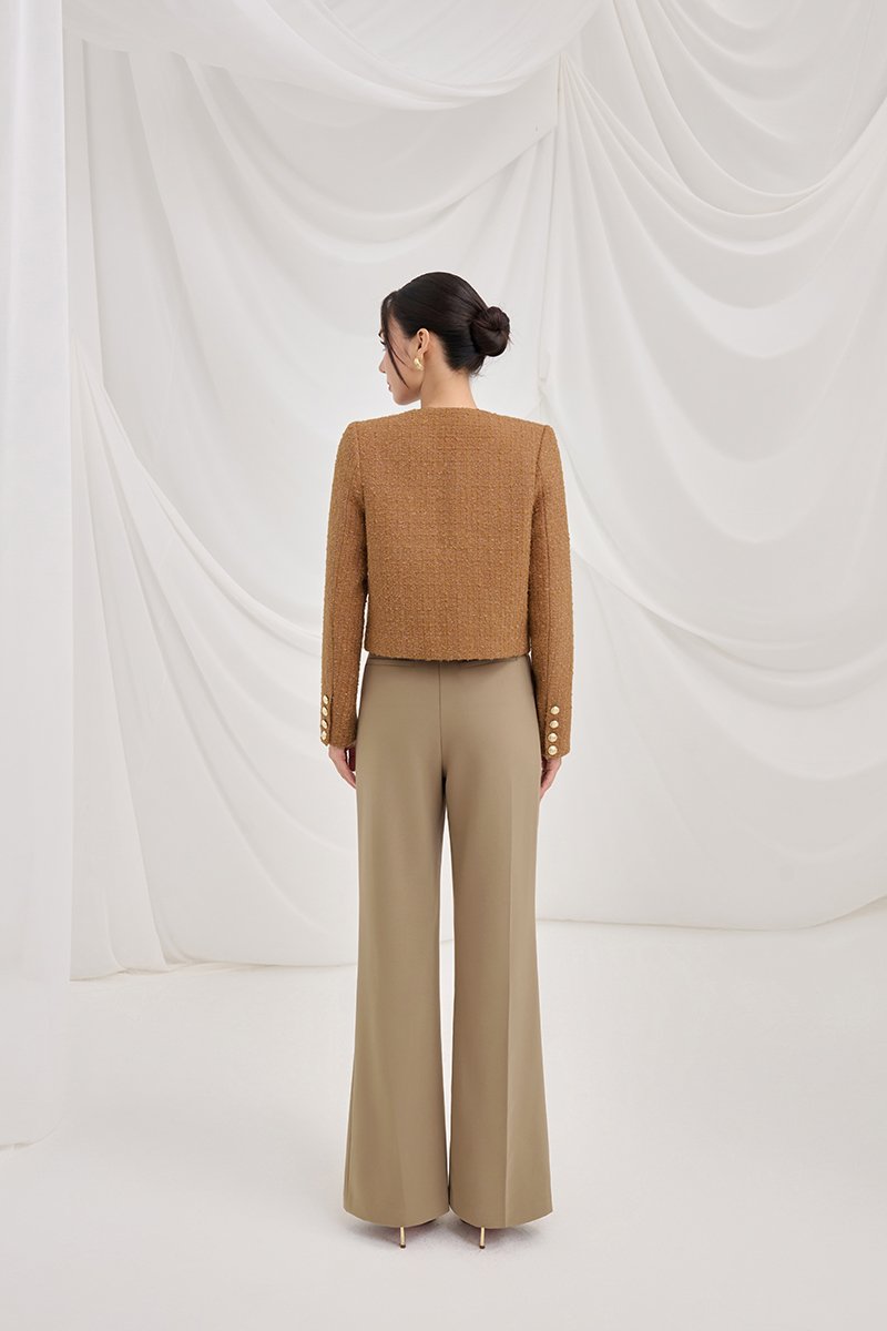 Cove Tweed Jacket in Honey Brown