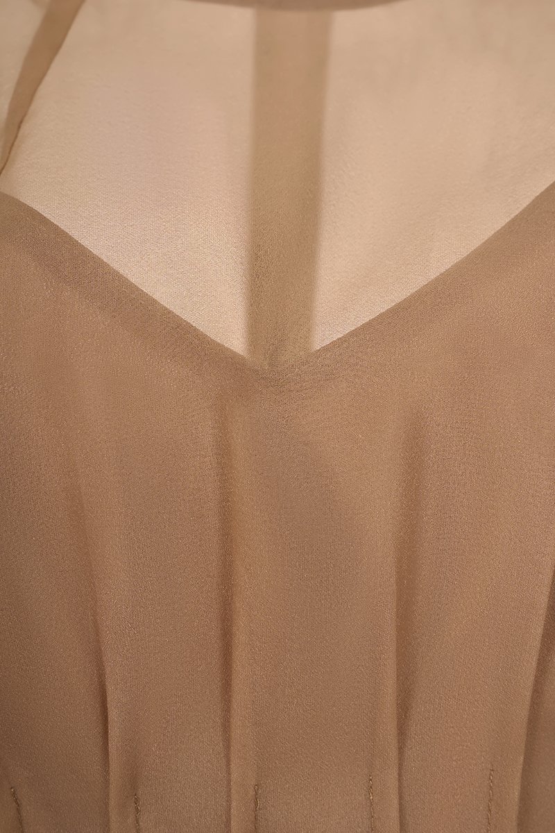 Elarin Pin Tuck Top in Nude Glow