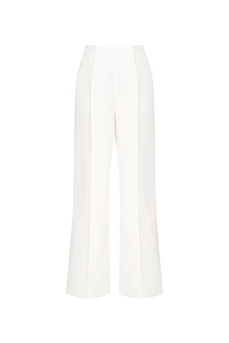 Isolde Mid Waist Pant in Iconic White (PETITE /REGULAR/TALL)