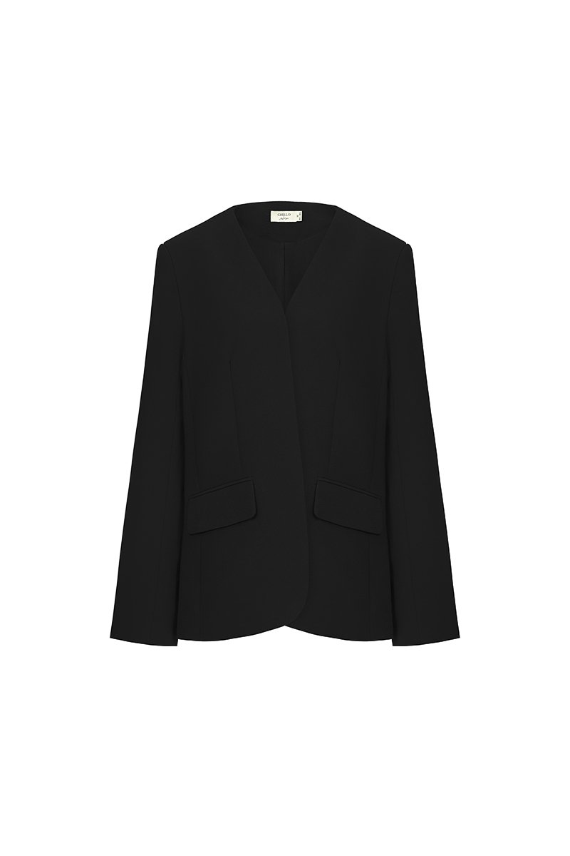 Isolde Oversized Blazer in Classic Black