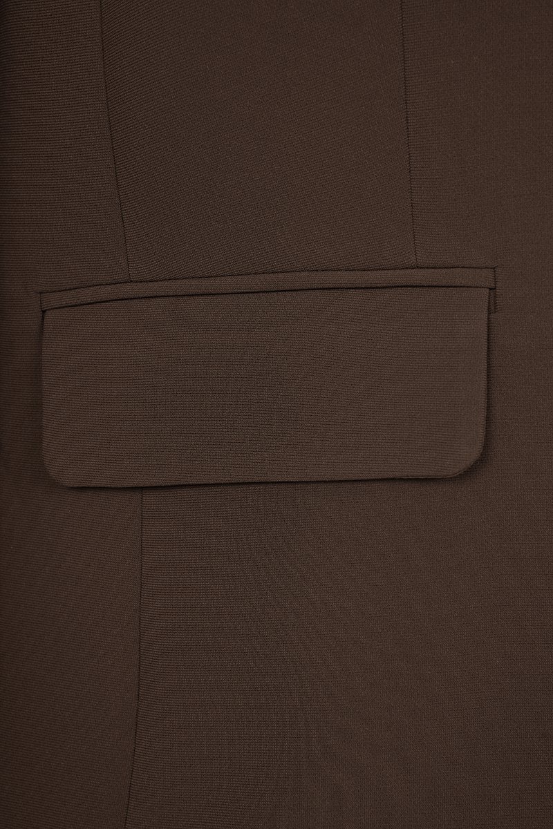 Isolde Oversized Blazer in Coffee