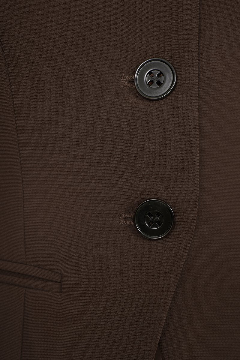 Isolde Tailored Vest in Coffee