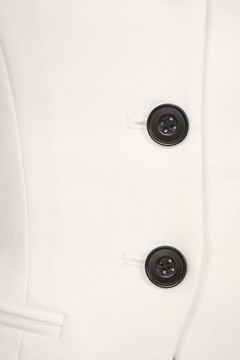 Isolde Tailored Vest in Iconic White