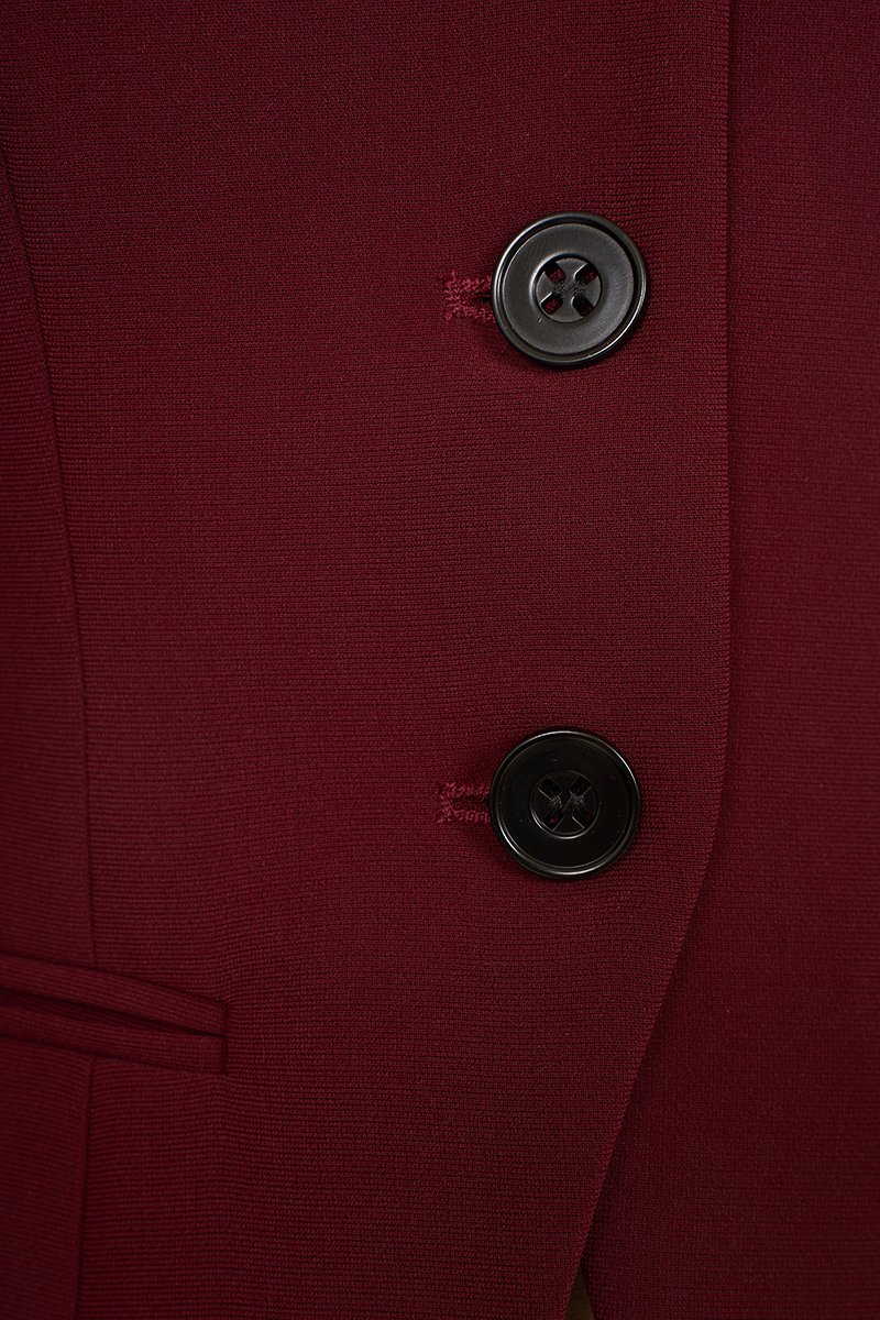 Isolde Tailored Vest in Pinot Noir