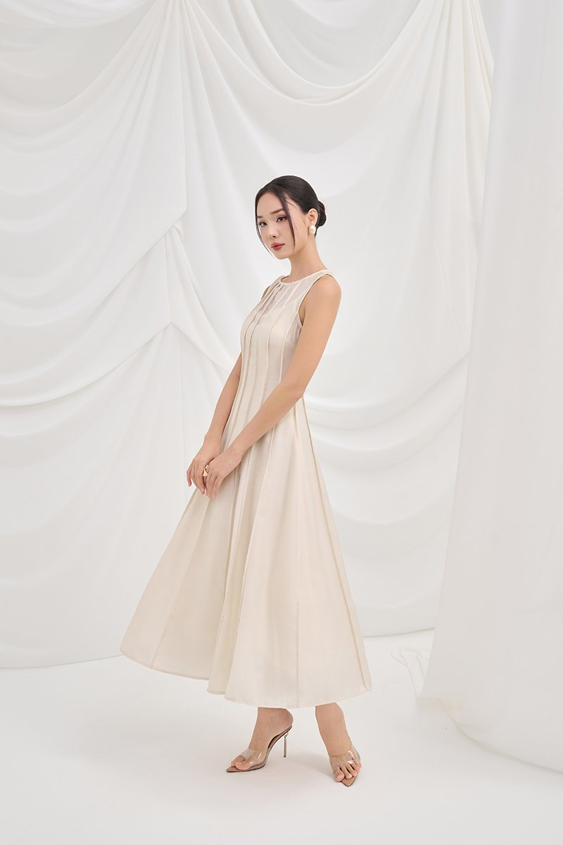 Shiloh Panel Maxi Dress in Ivory