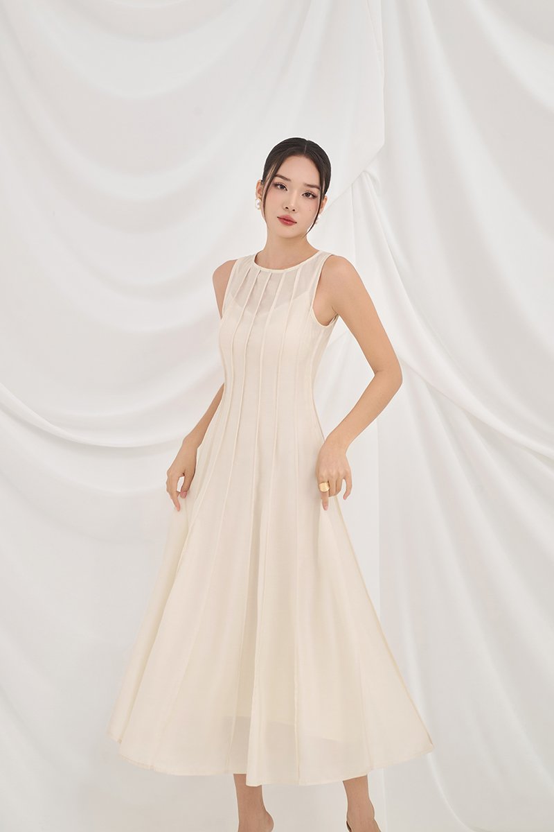 Shiloh Panel Maxi Dress in Ivory