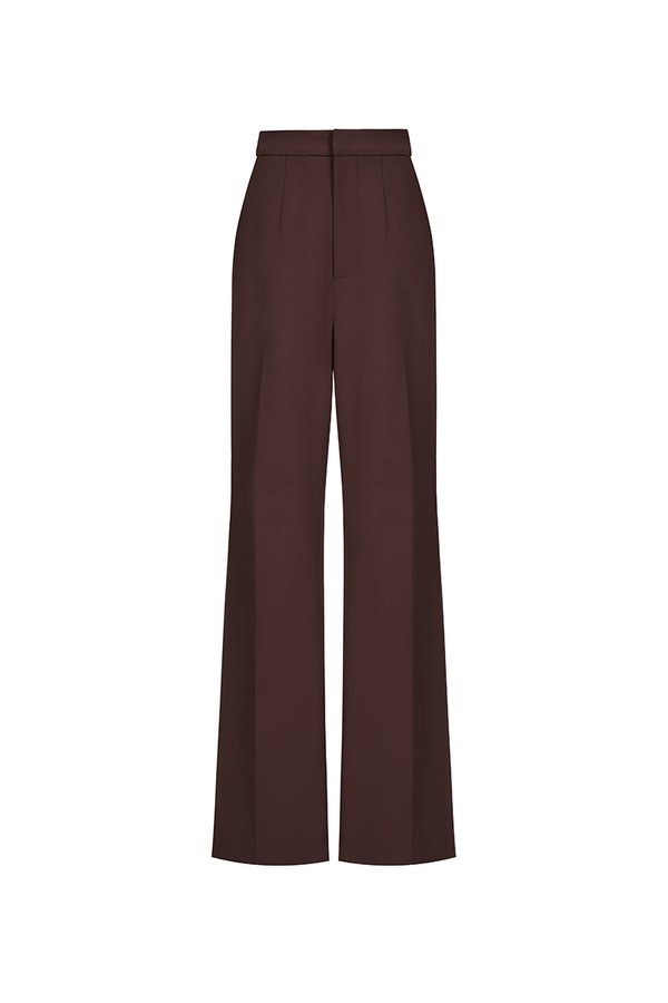 Brooklyn Straight Pants in Saddle Brown
