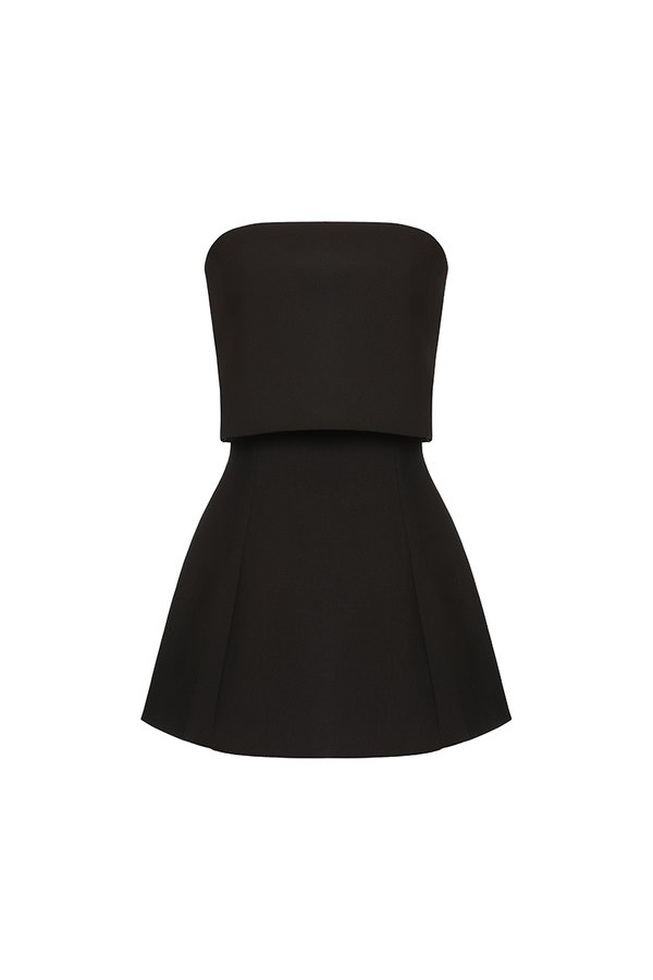 Callione Padded Tube Top in Classic Black