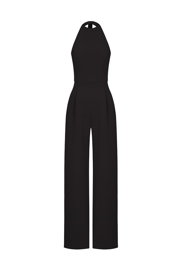 Camden Padded Halter Jumpsuit in Classic Black