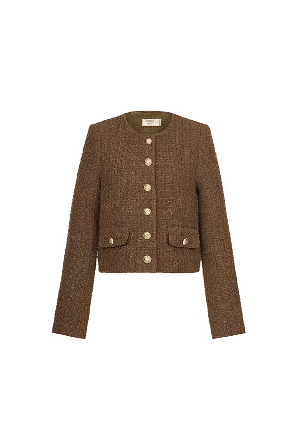 Cove Tweed Jacket in Teddy Brown