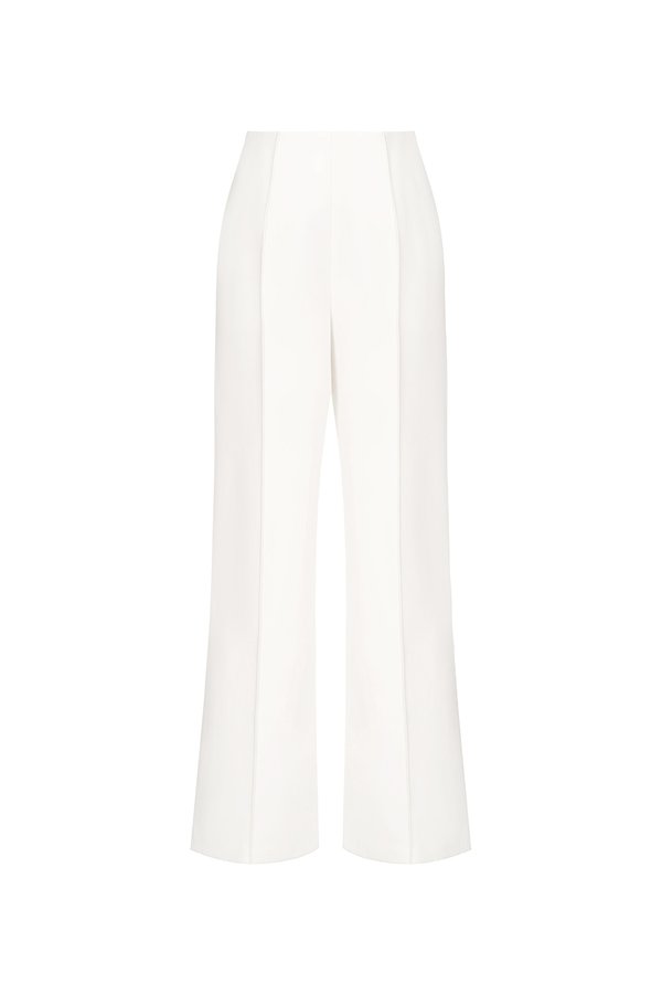 Isolde Mid Waist Pant in Iconic White (PETITE /REGULAR/TALL)