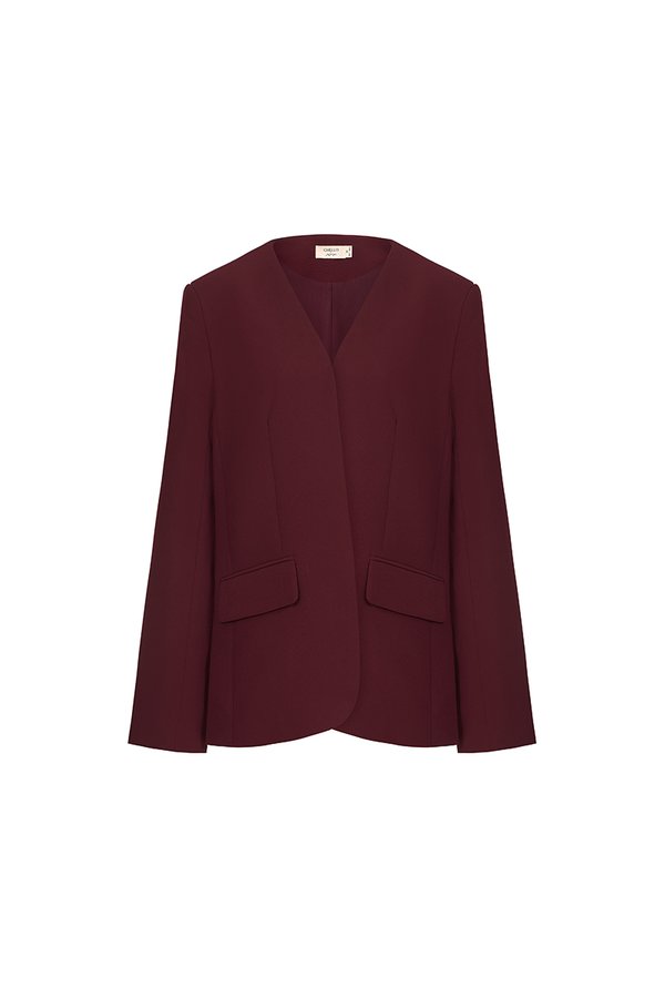 Isolde Oversized Blazer in Pinot Noir