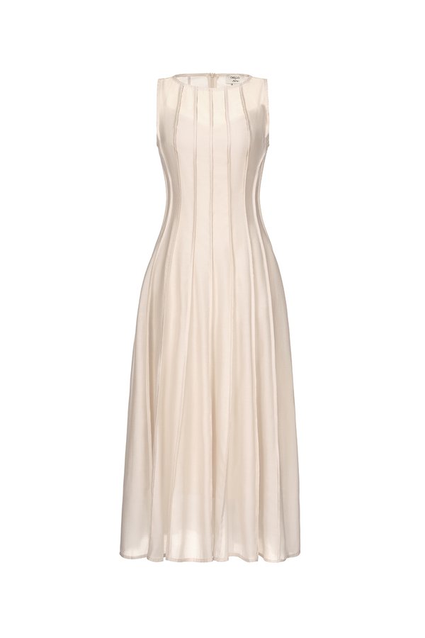 Shiloh Panel Maxi Dress in Ivory