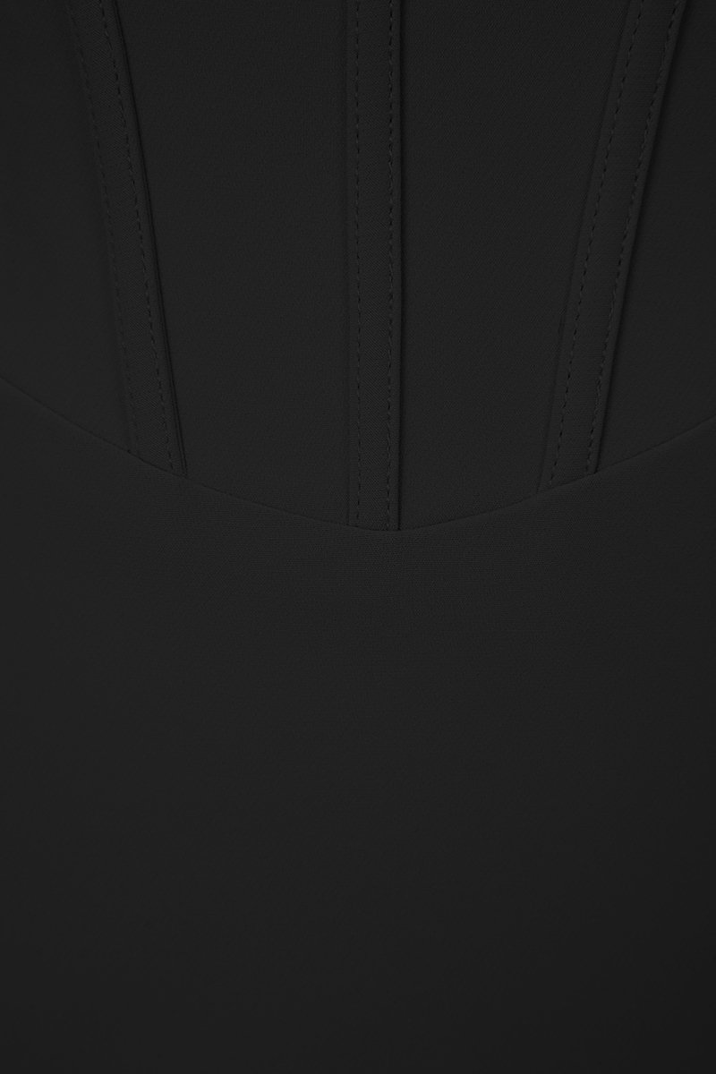 Ione Corset High Waist Pencil Skirt in Classic Black