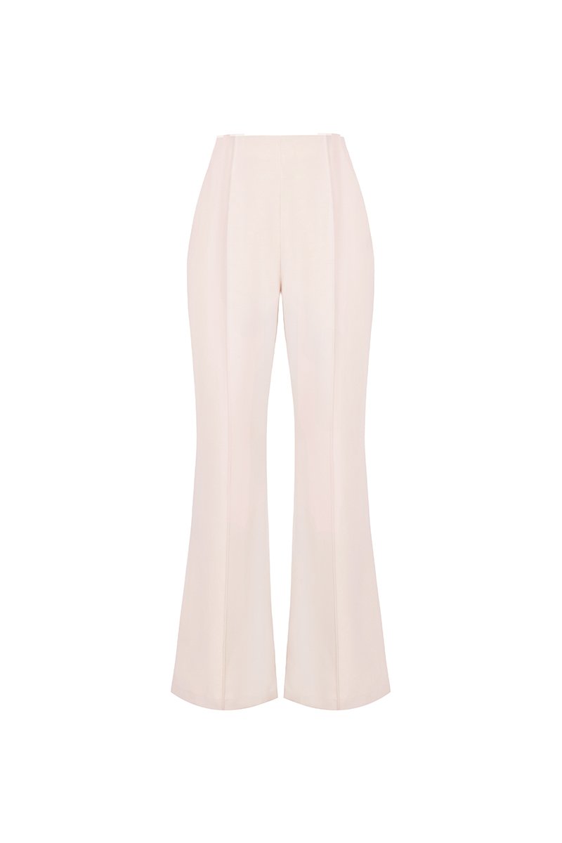 Michelle Flared Bell Pants in Powder Pink