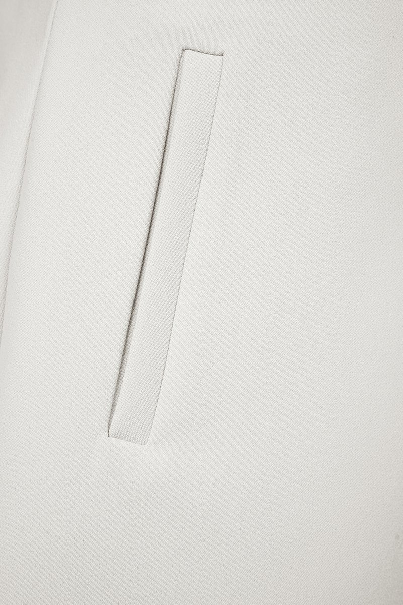 Michelle High Waist Tailored Shorts in Light Grey Frost